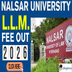 NALSAR LL.M Fee Structure 2026 Out @nalsar.ac.in; Check Category-wise Fees Here